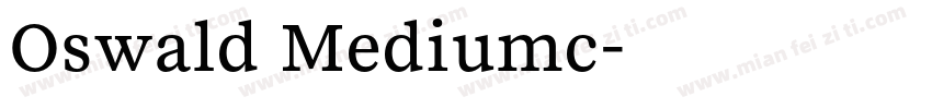 Oswald Mediumc字体转换